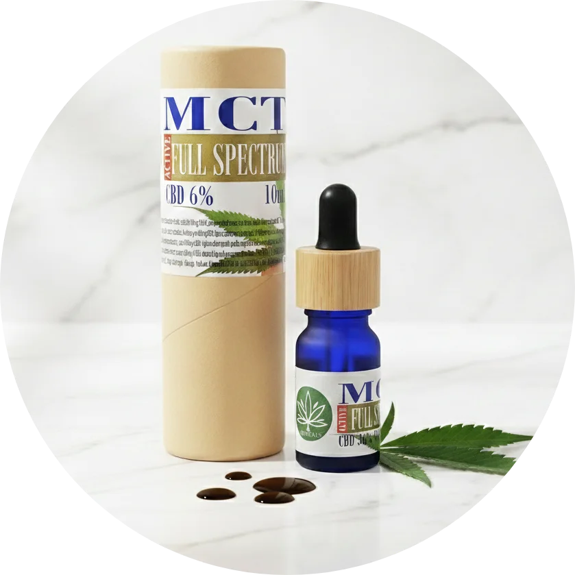 CBDITALY CBD Cannabis aliejaus 6% ACTIVE FULL SPECTRUM detalus vaizdas