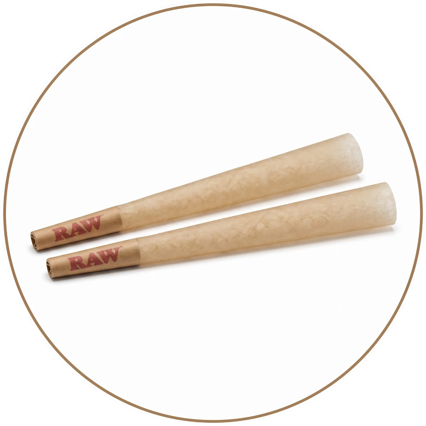 RAW King Size paruoštų kūgių 2 vnt. pakuotė