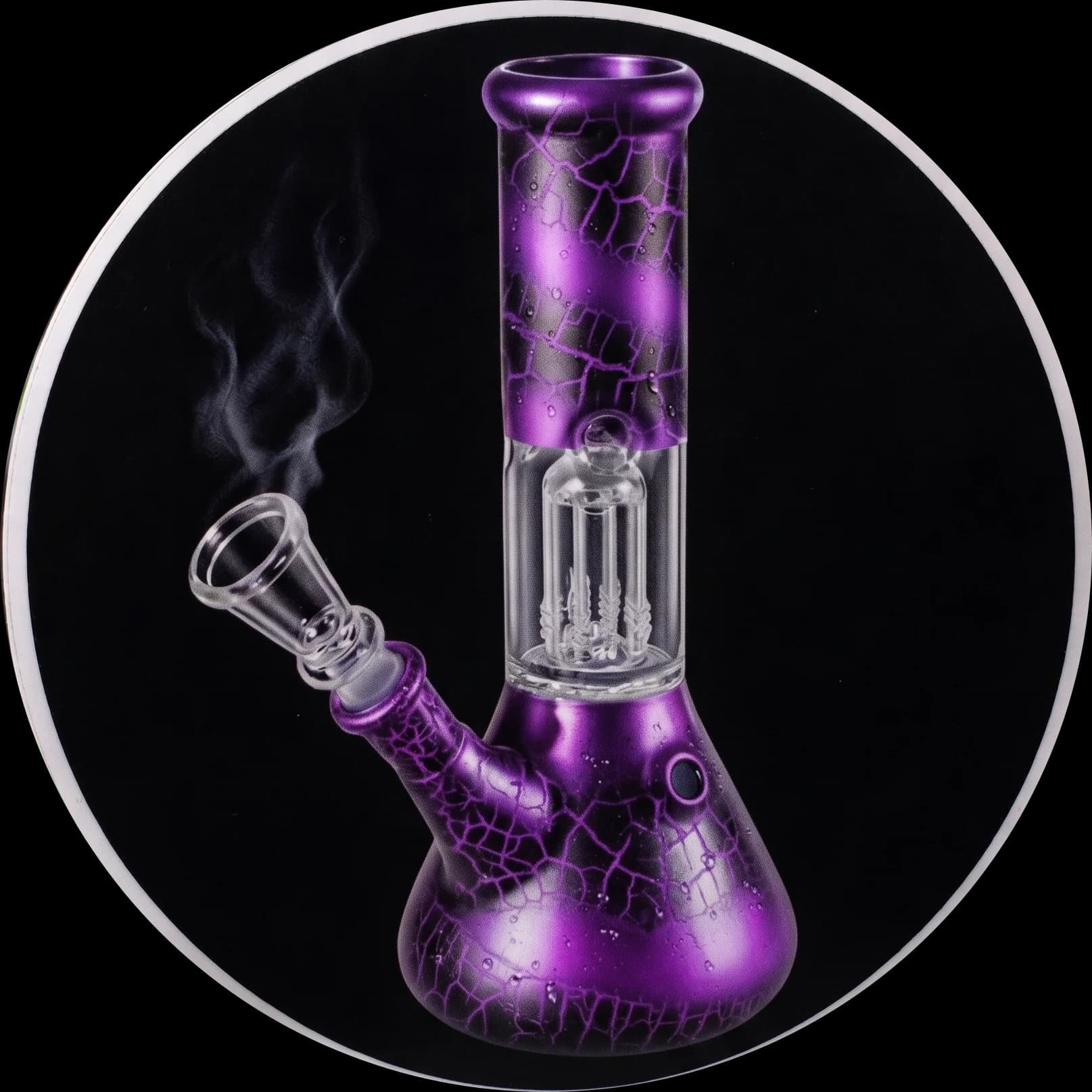Ledo Bongas su Kupolo Perkolatoriumi Violetinis