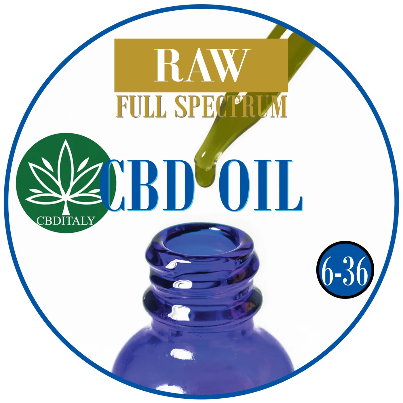 CBD+CBDA Kanapių Aliejus 6% RAW FULL SPECTRUM