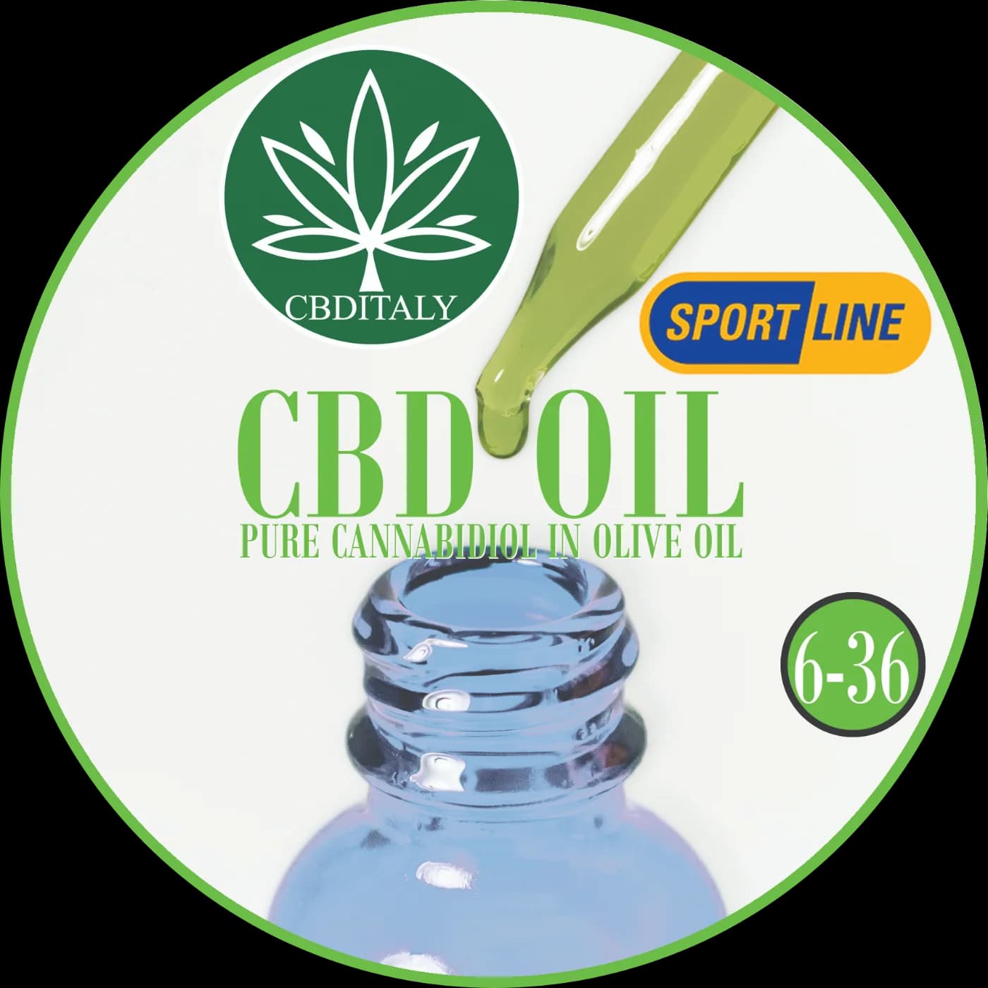 CBD Alyvuogiu Aliejus 12% SPORTLINE