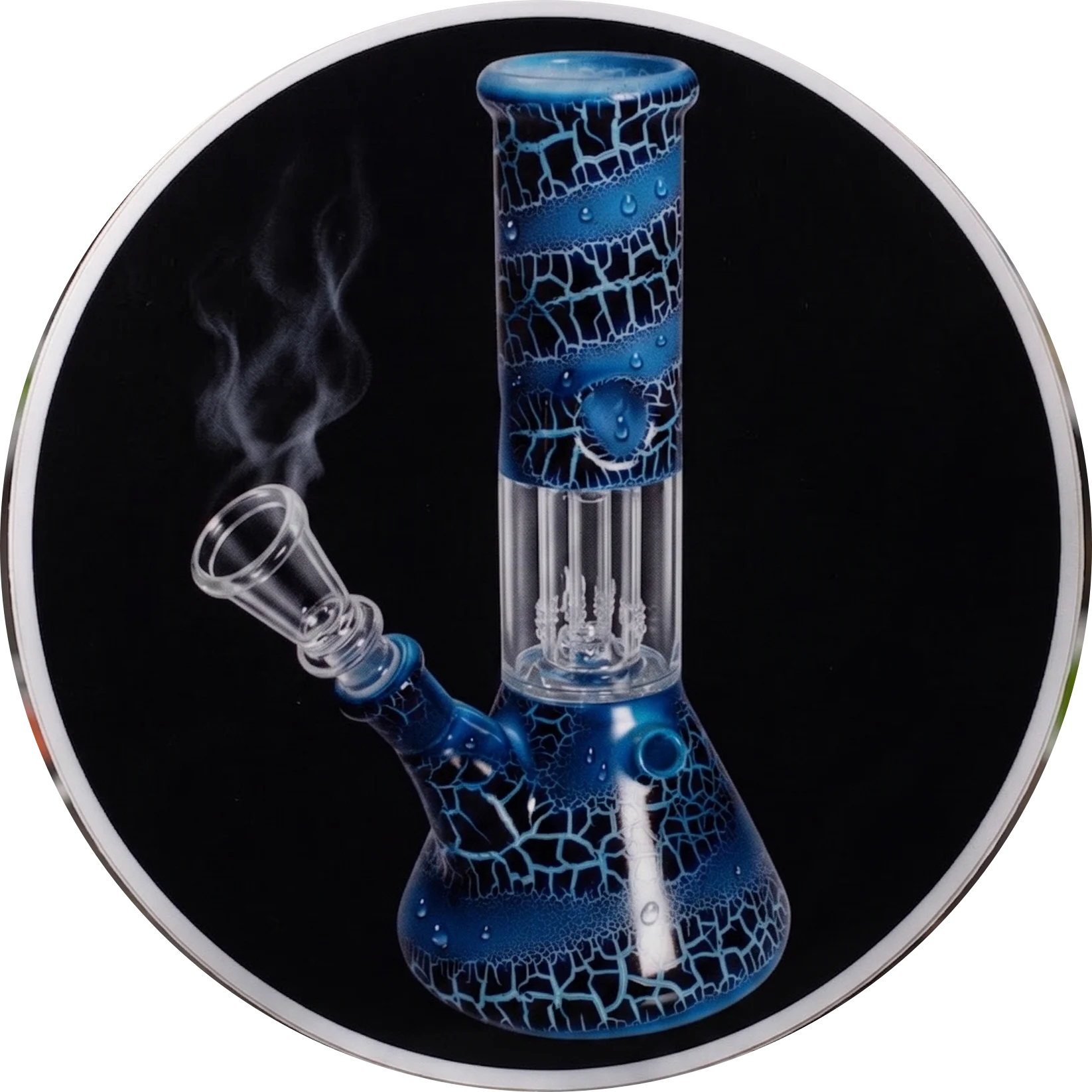 Ice Bong with Dome Percolator – Light Blue