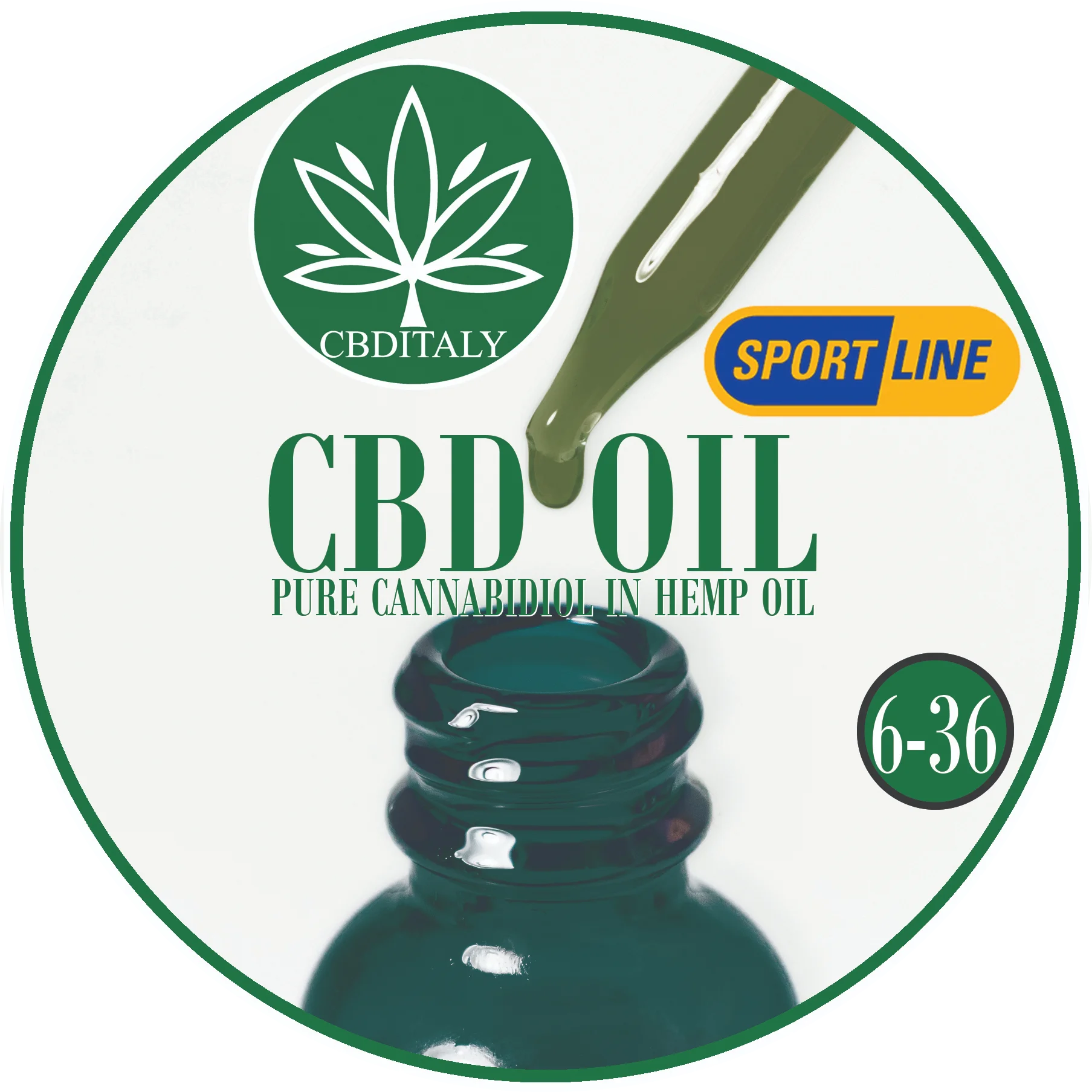 CBD Kanapių Aliejus 12% SPORTLINE